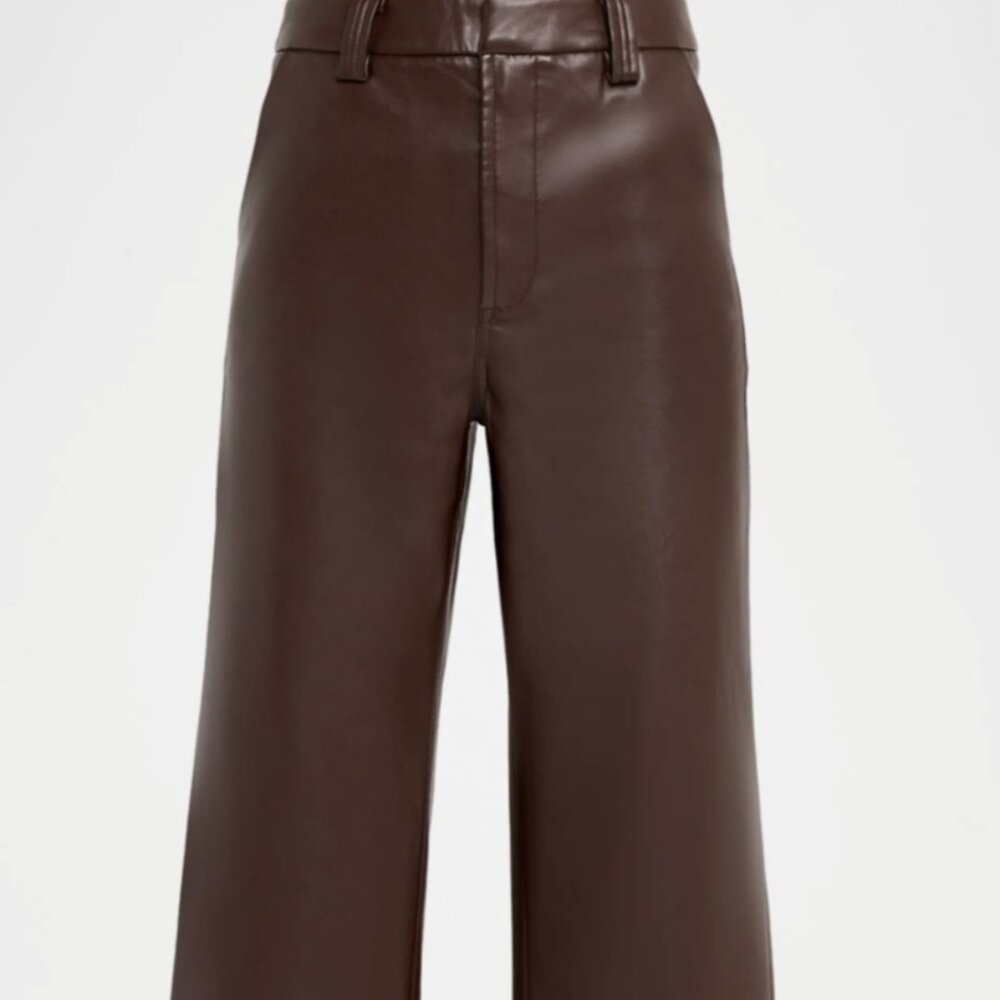 Joe's Jeans The Mia Vegan Leather Crop Trousers Size 30